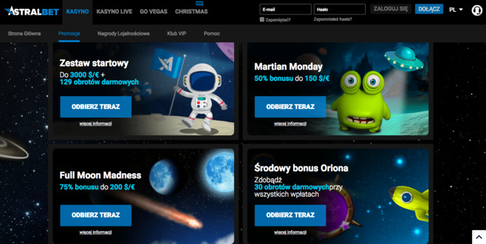 AstralBet promocje