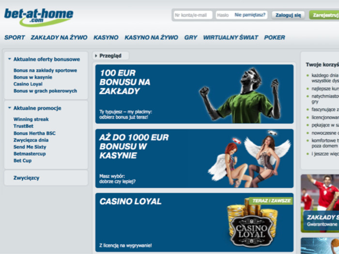 bet at home casino wirtualne promocje