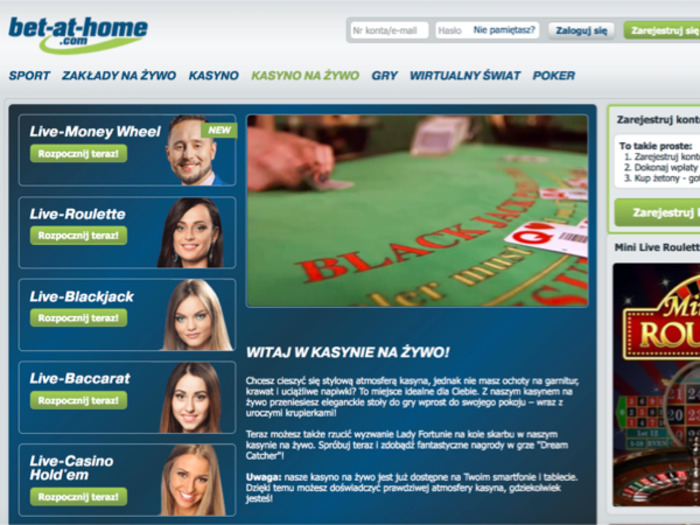 Bet-at-home - kasyno na żywo