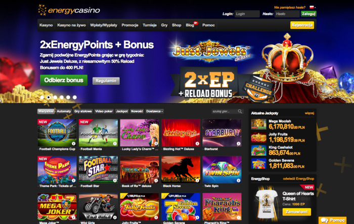 EnergyCasino gry hazardowe online