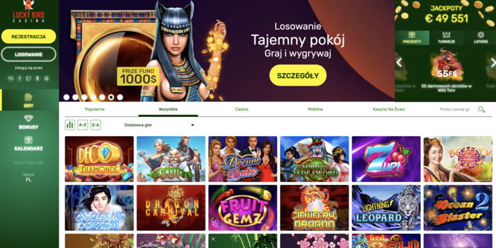 Lucky Bird Casino Lobby Kasynowe