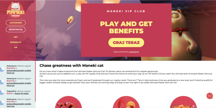 Maneki Kasyno Klub Vip