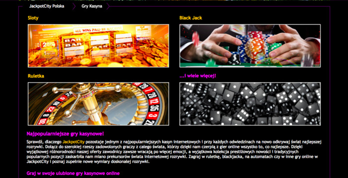 Maszyny kasynowe Jackpot City
