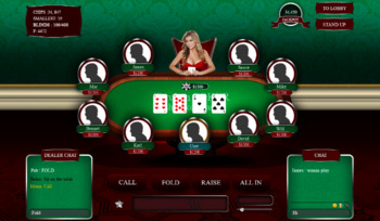 Poker online na żywo stół